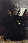 Thomas Eakins Elizabeth Play the Piano oil on canvas